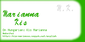 marianna kis business card